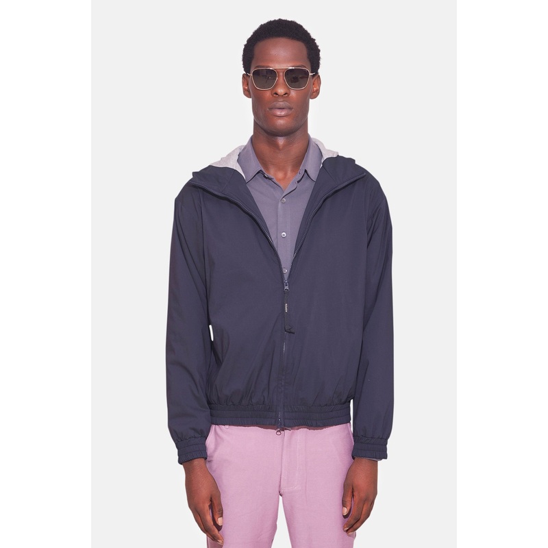 Shell Jacket Navy/Grey Hood|XS|S|M|L|XL|XXL