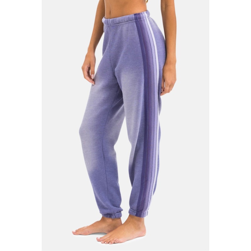 5 Stripe Sweatpants Faded Grape