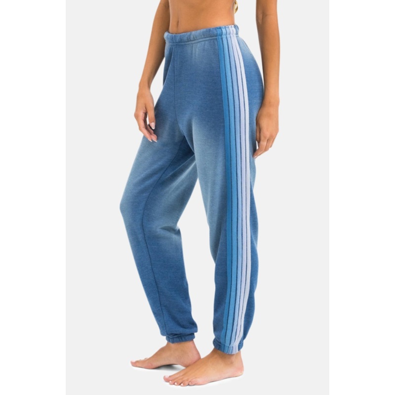5 Stripe Sweatpants Faded Water