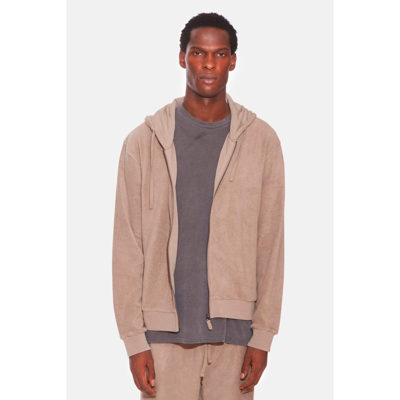 B&C Zip Hoodie Taupe|XS|S|M|L|XL|XXL