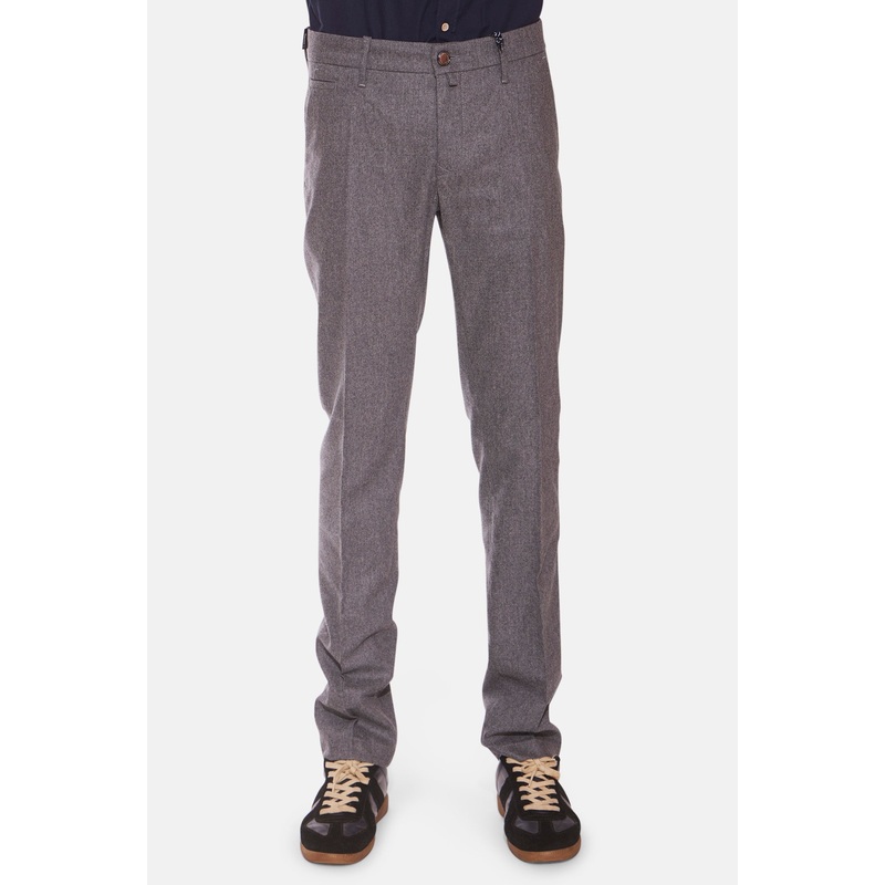 Bobby Trouser Dark Grey Wool Melange