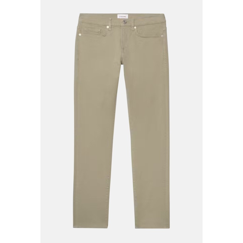 L’Homme Slim Twill Garage Dry Sage