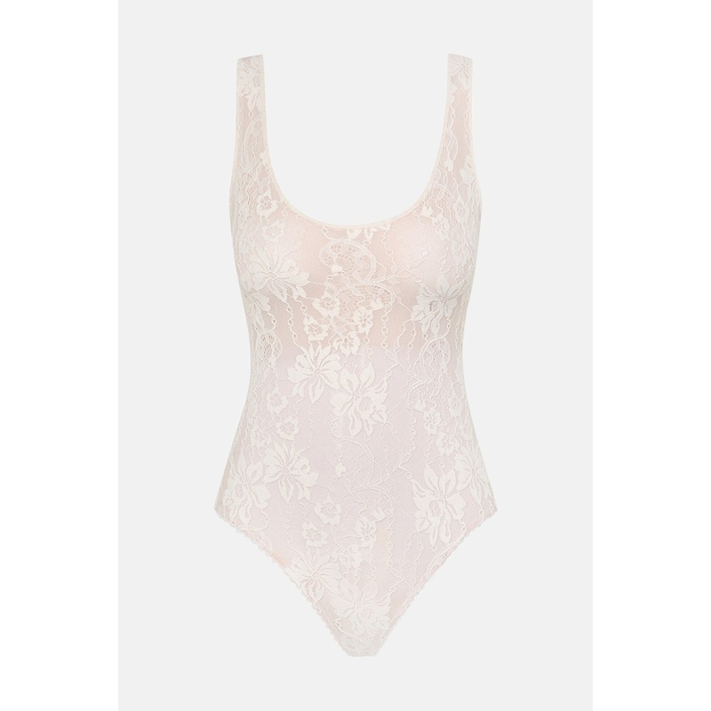 Lace Scoop Bodysuit Cream|0|1|2
