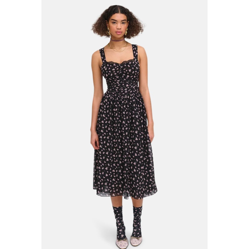 Noa Midi Dress Black|XS|S|M