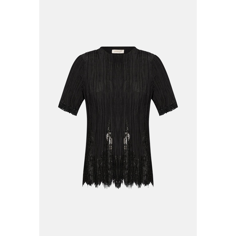 Pleated Top Black|0|1|2