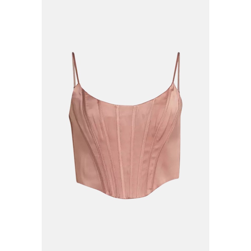 Silk Corset Top Blush|0|1|2