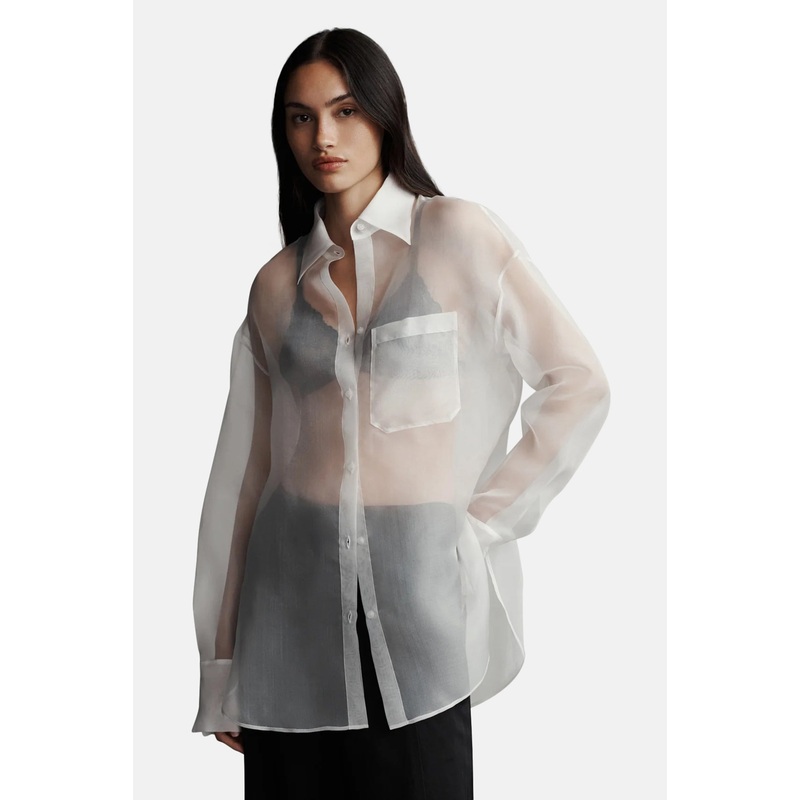 Big Joe Sheer Shirt Ivory|XS/S|M/L