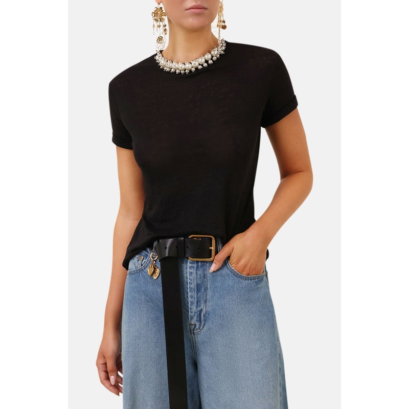 Crush Embellished Tee Black|0|1|2