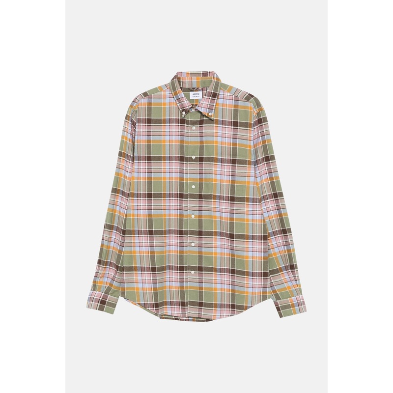 Light Flannel Buttondown Multi Plaid