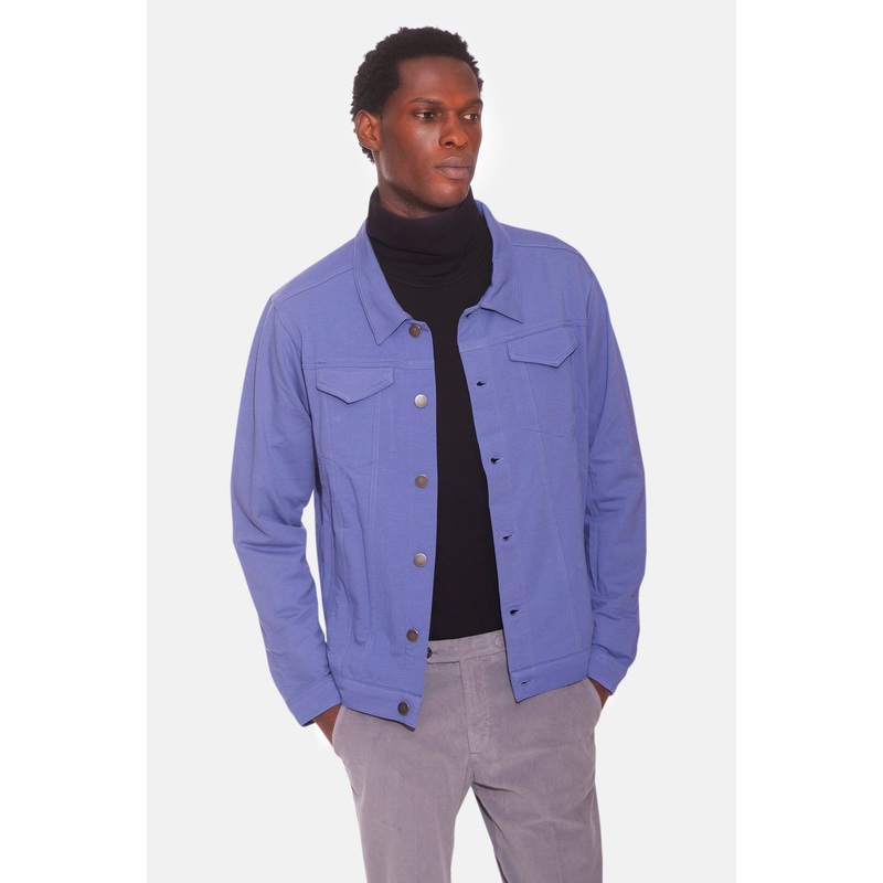 Light Trucker Jacket Periwinkle