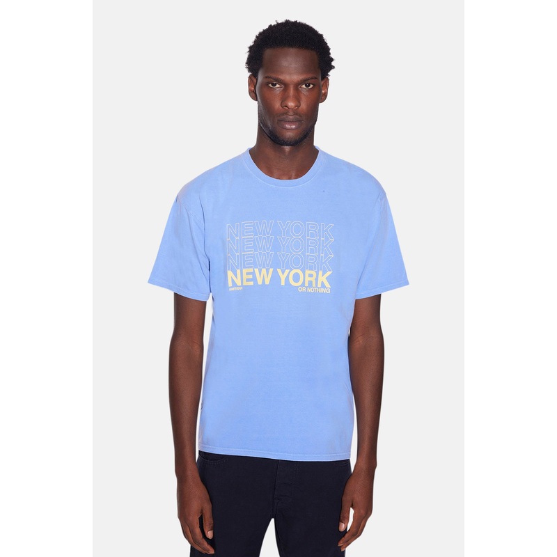 New York or Nothing Tee Peri/Yellow
