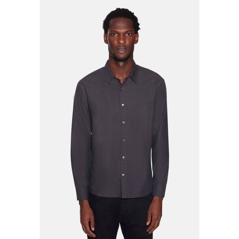 Scribner Flannel Shirt Charcoal
