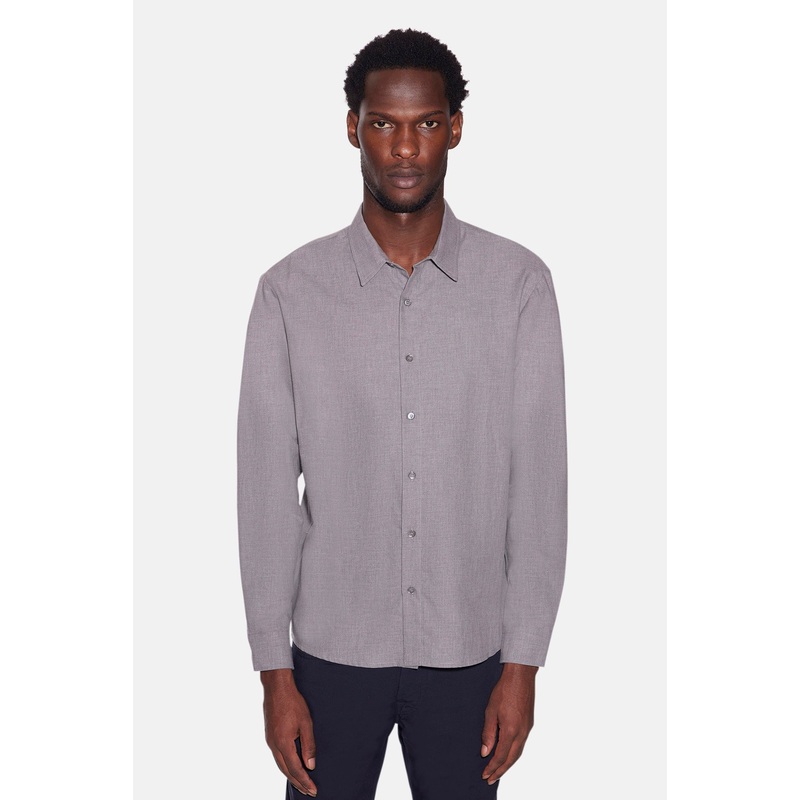 Scribner Flannel Shirt Lt Grey