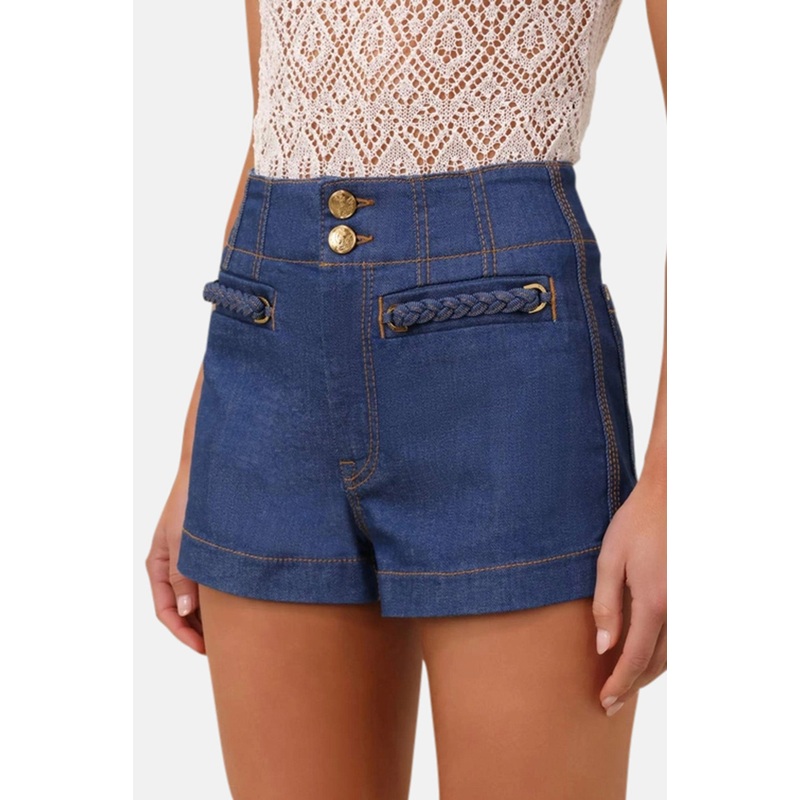 Wylie Denim Short Railway Blue