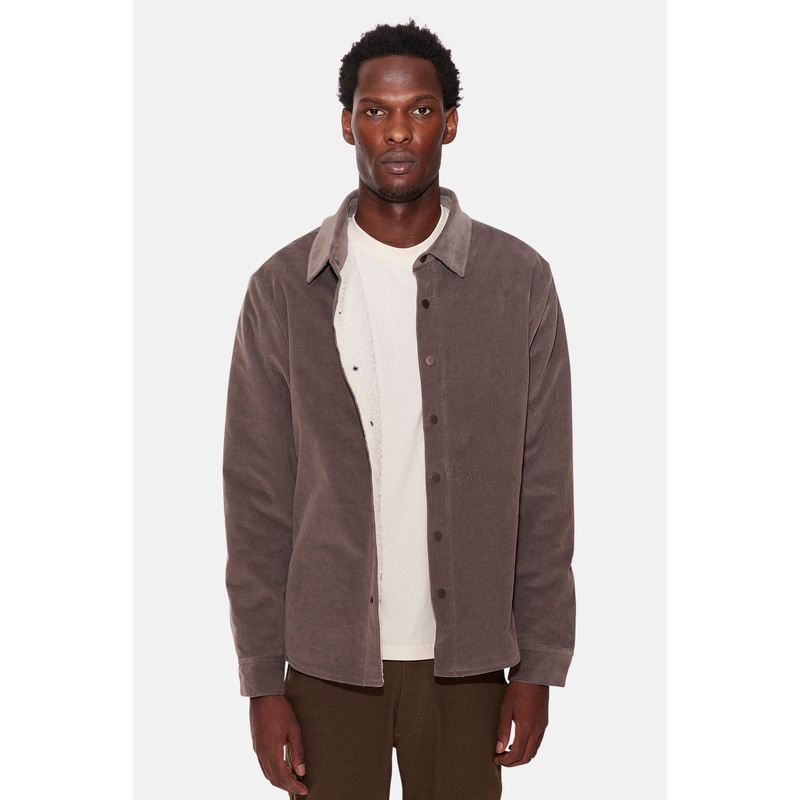 Best Sherpa Overshirt Mocha/Cream