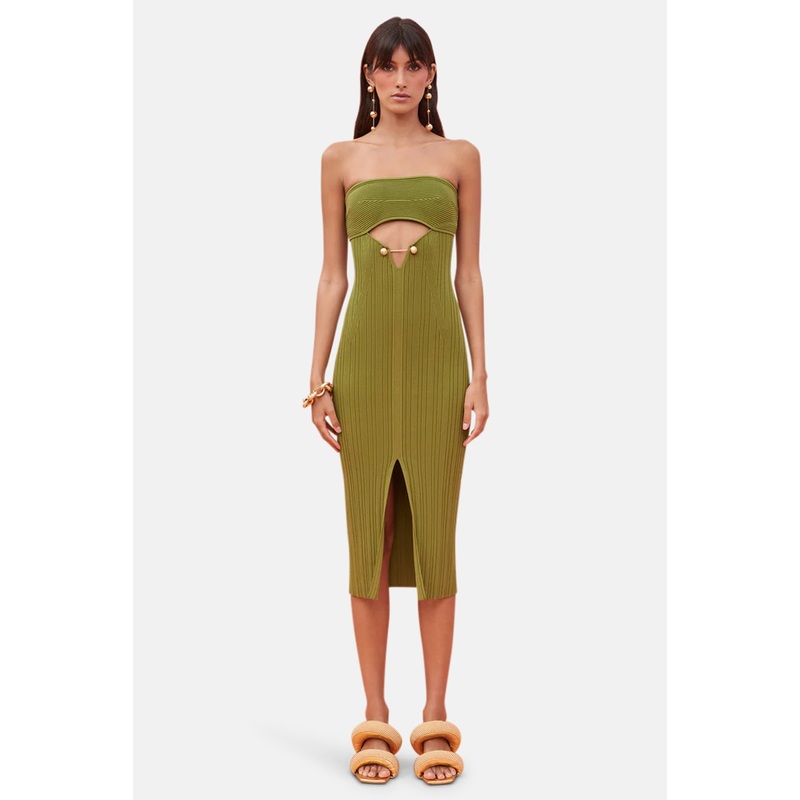 Christy Knit Dress Olea|XS|S|M