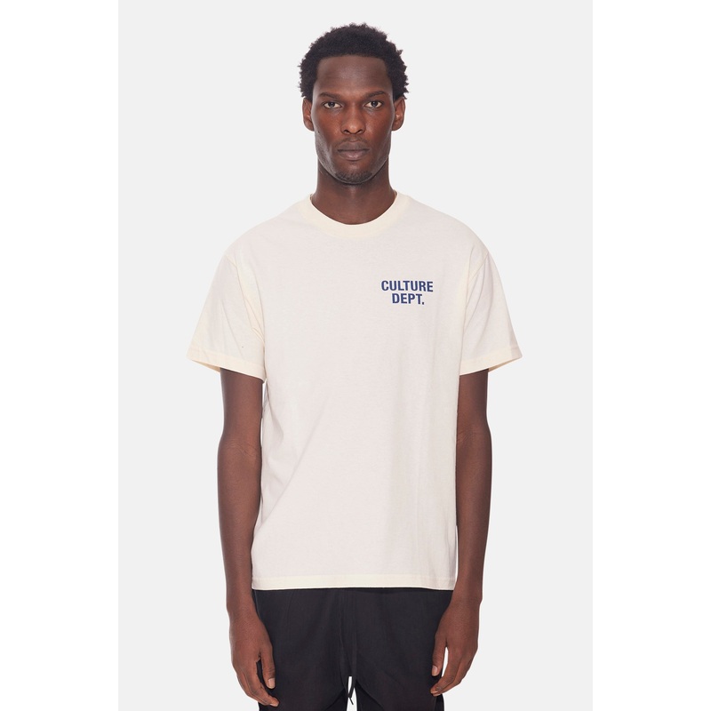 Culture Dept. Tee Cream/Navy|S|M|L|XL|XXL