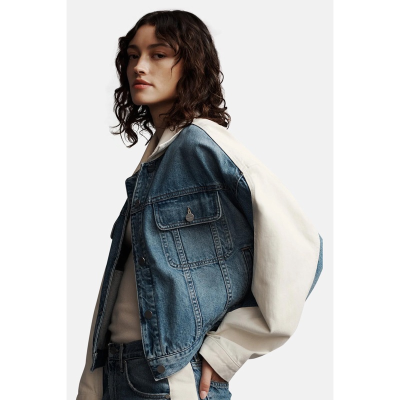 Dylan White/Vintage Denim Jacket