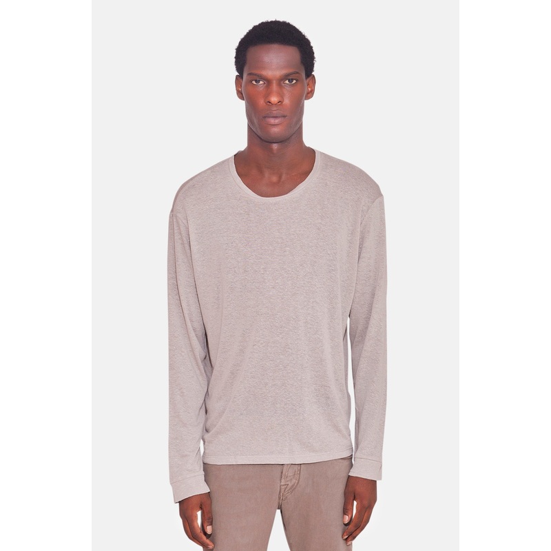Linen Long Sleeve Grey|S|M|L|XL|XXL