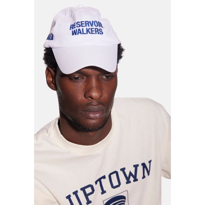 Reservoir Walkers Dad Hat White/ Blue Font