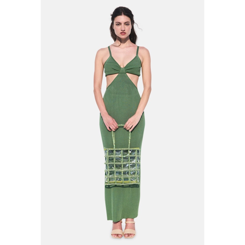 Serita Knit Dress Basil|XS|S|M