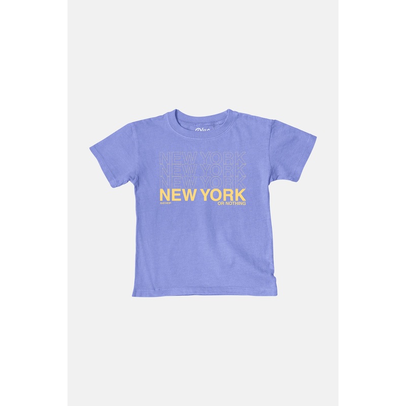 Toddler New York or Nothing Tee Peri/Yellow
