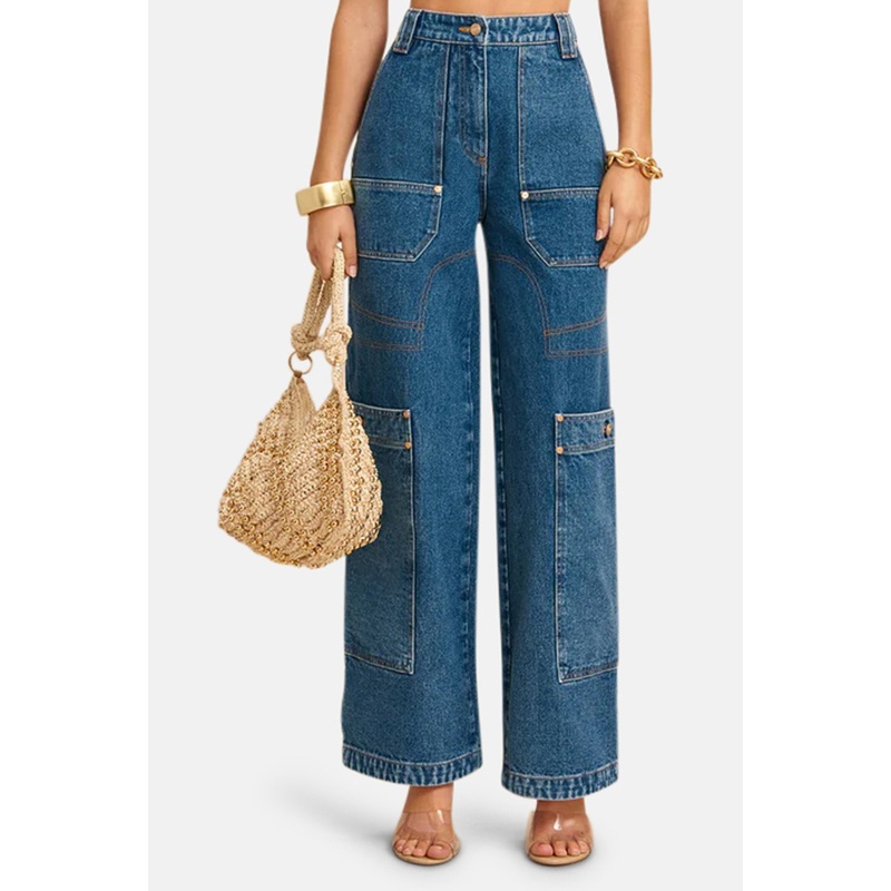 Wynn Wide Leg Pant Indigo|24|25|26|27|28|29