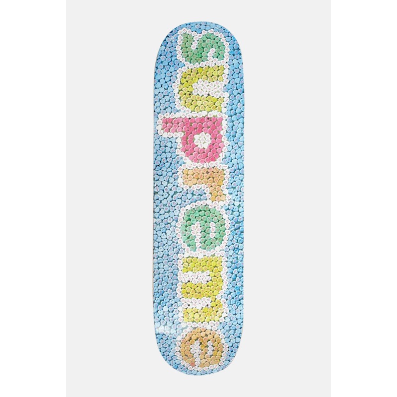 Candy Hearts Skateboard Blue 8.125 x 32
