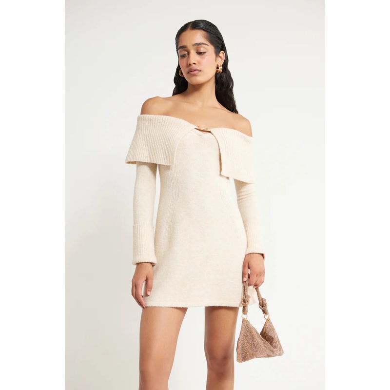Edna Knit Dress Off White|XS|S|M