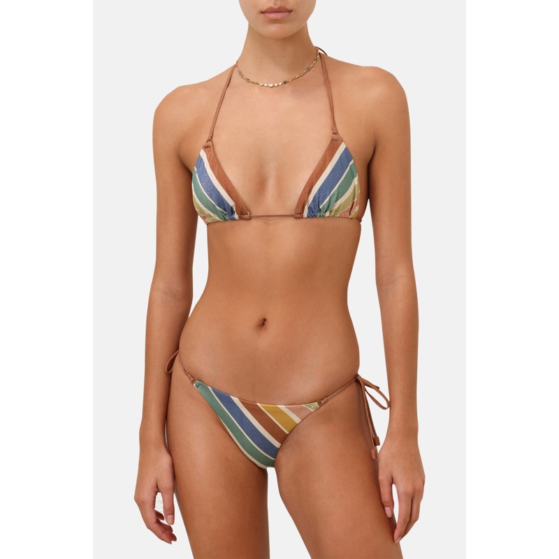 Everley Metallic Mini Tri Multi Stripe
