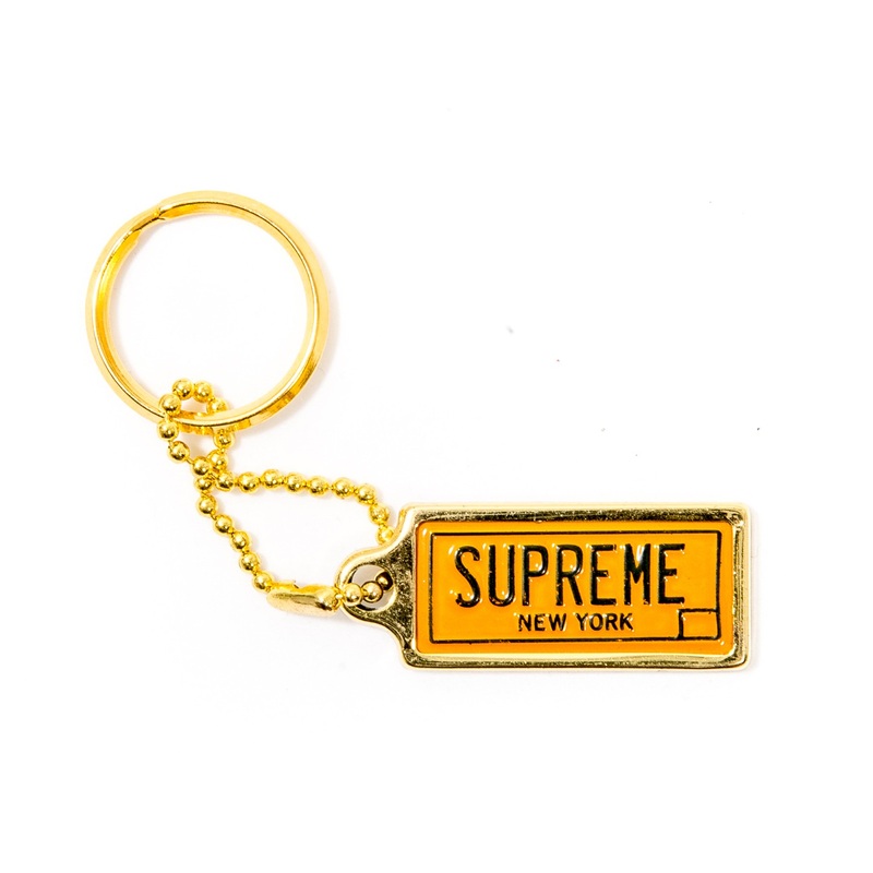 License Plate Keychain Gold|OS
