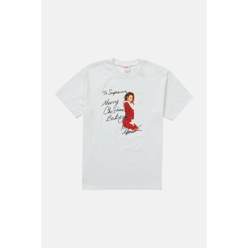 Mariah Carey Xmas Tee White|L