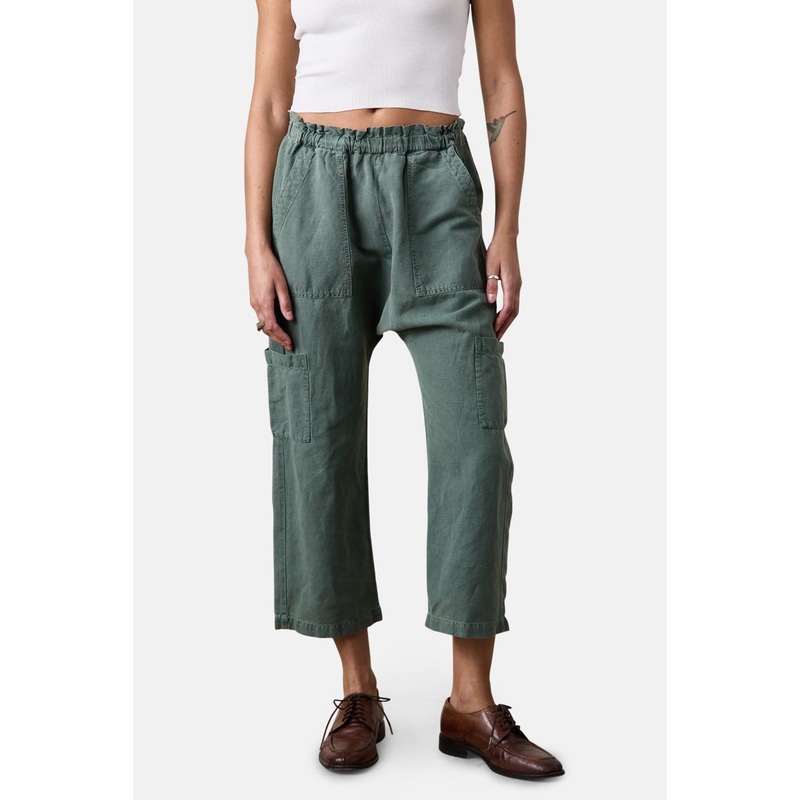 Shailey Paperbag Pant Sulpher Stone