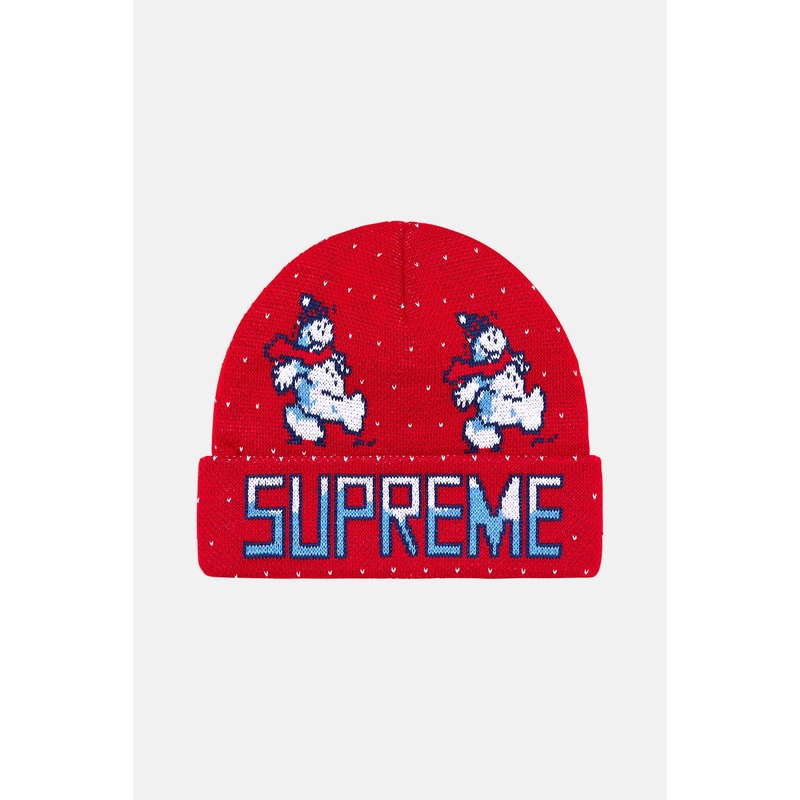 Snowman Beanie Red|OS