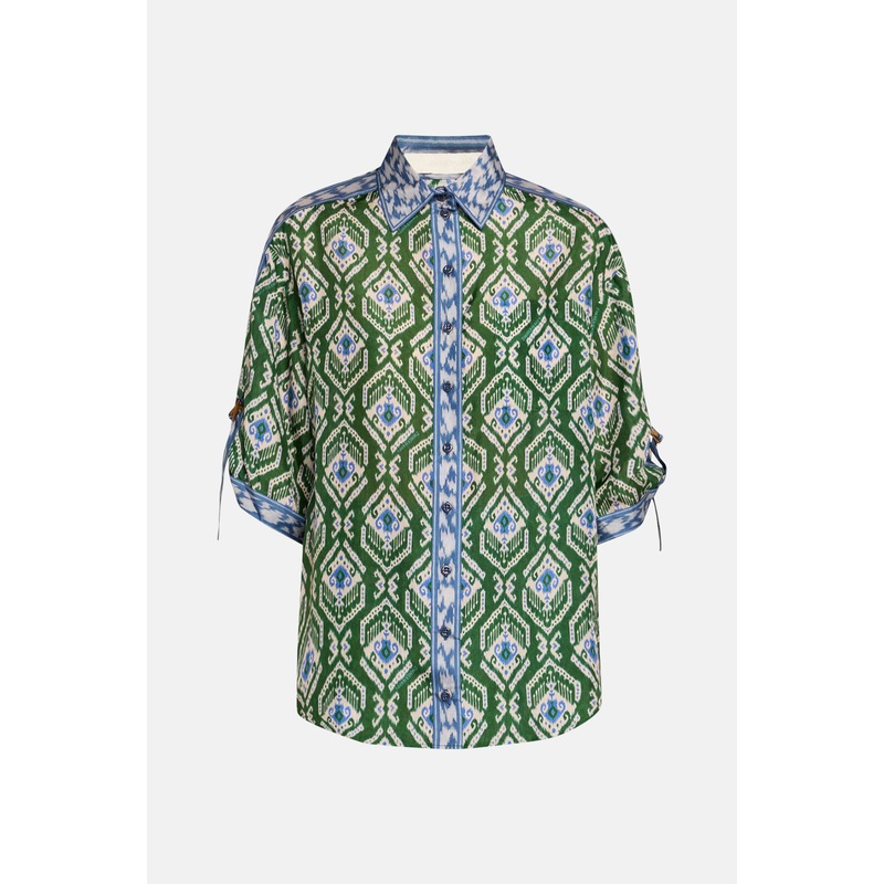 Wylie Relaxed Shirt Green/Blue