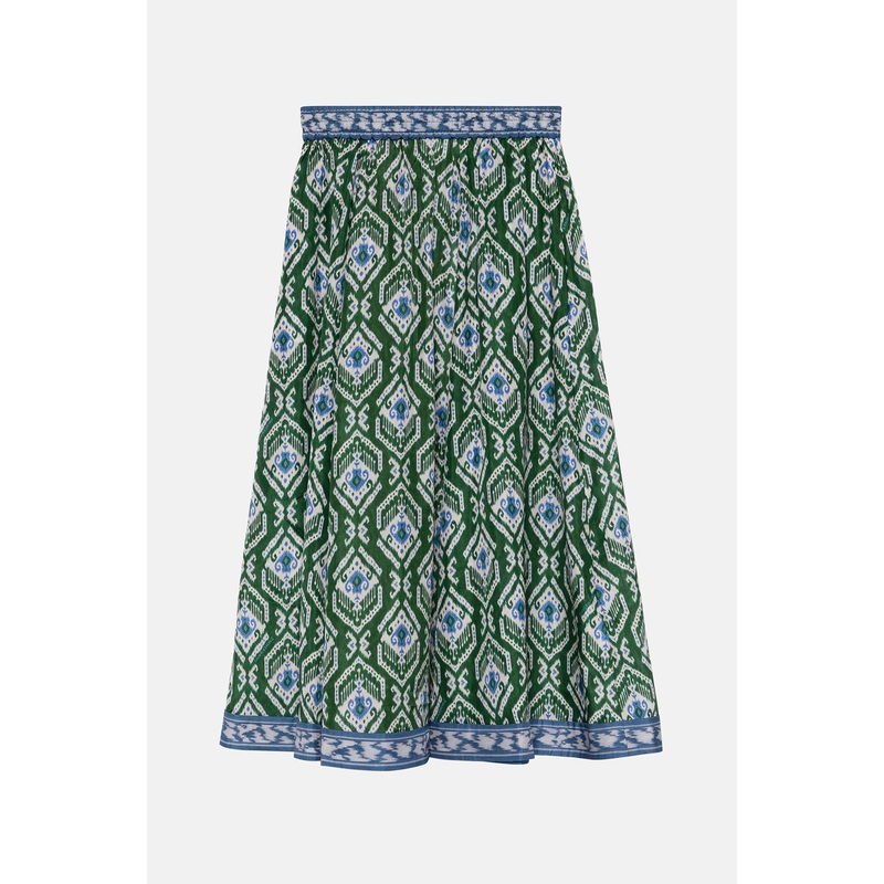 Wylie Swing Skirt Green/Blue|0P|0|1|2