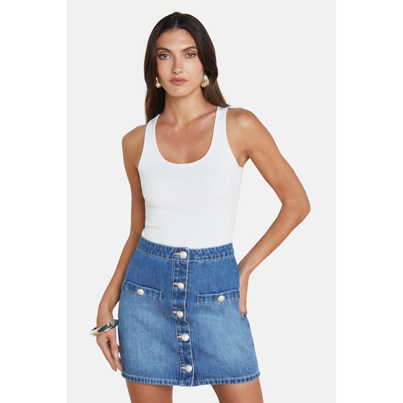 Adira Scoop Neck Tank White|XS|S|M|L