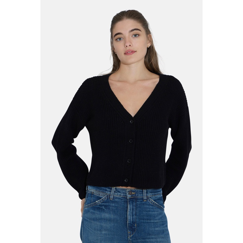 Beatrice Cotton Cardigan Black