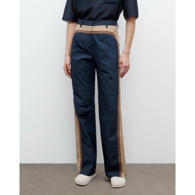 Bella Pant in Super Compact Poplin Midnight
