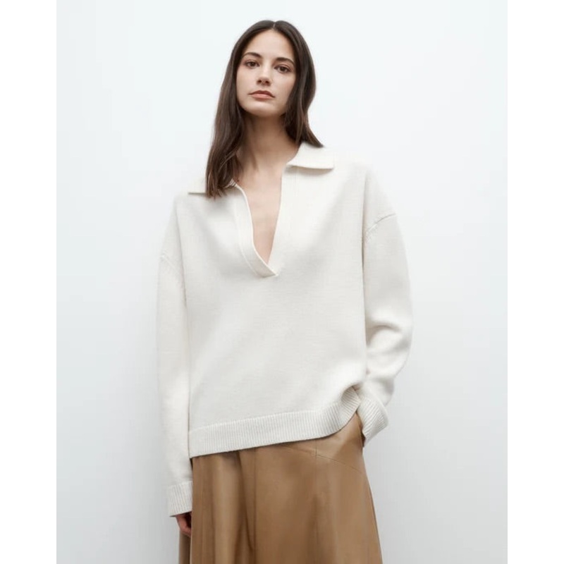 Boy Henley in Cashmere Cream|XS|S|M