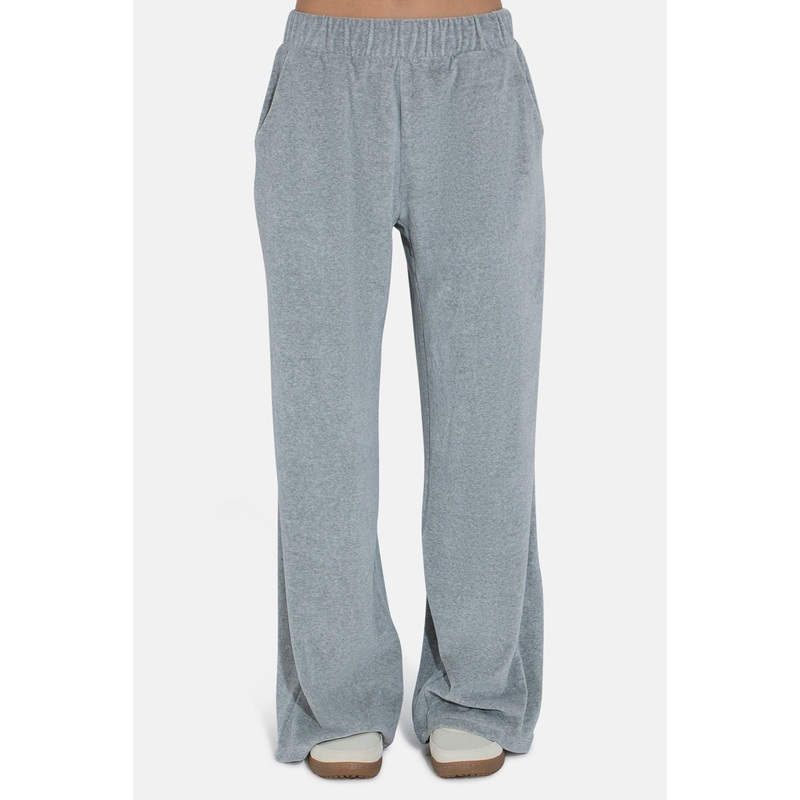 Mari Velour Pant Heather Grey|XXS|XS|S|M|L
