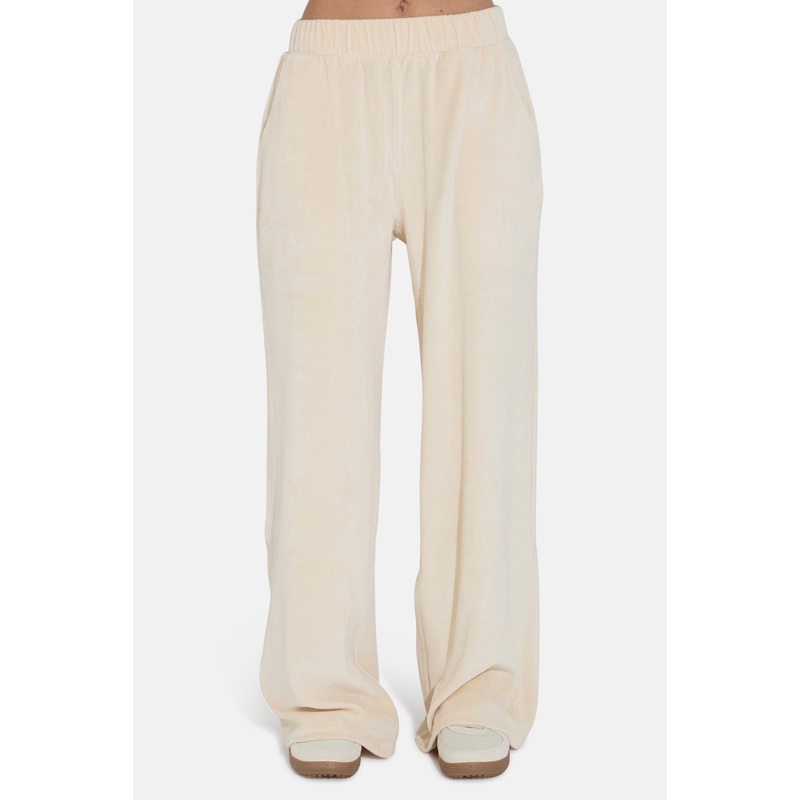 Mari Velour Pant Ivory|XXS|XS|S|M|L