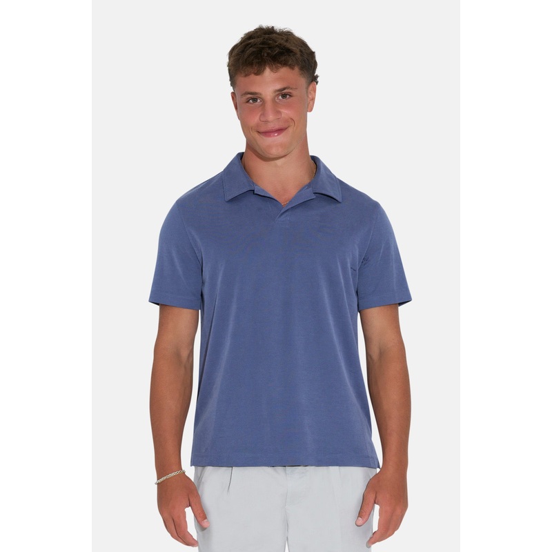 Micro Pique Johnny Polo Blue|S|M|L|XL|XXL