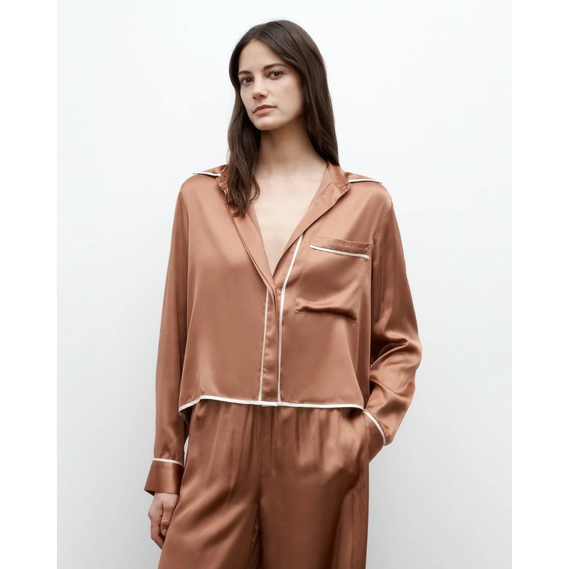 Sleepover Satin Top Argan Oil|XXS|XS|S|M|L