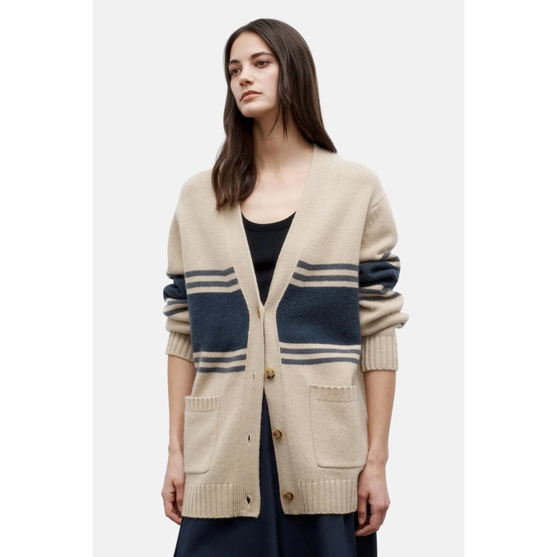 Varsity Phoebe Sweater in Italian Cashmere Twine