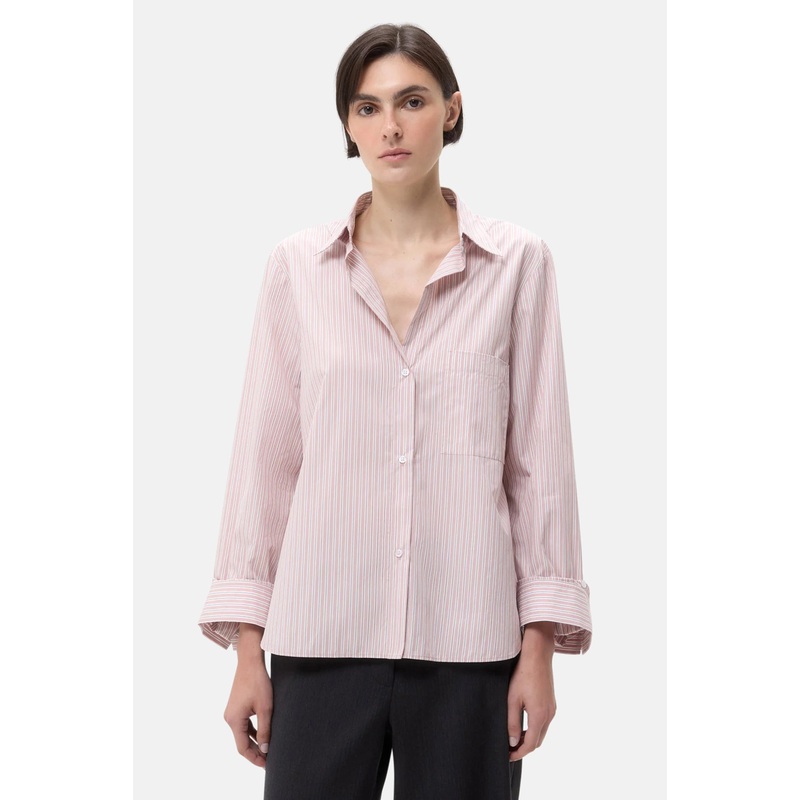 Next Morning Shirt in Spanish Villa/White Stripe