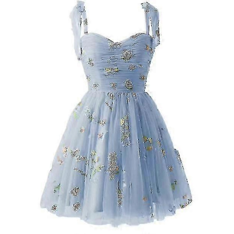Dresses For Women Homecoming Dresses Puffy Sleeve Flower Embroidery Tulle Formal Gowns | Fruugo SG