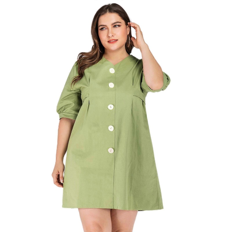 XXXLTrendy Casual Mini Dress Overize Bandage Female Summer Half Sleeve V Neck Dress | Fruugo SG