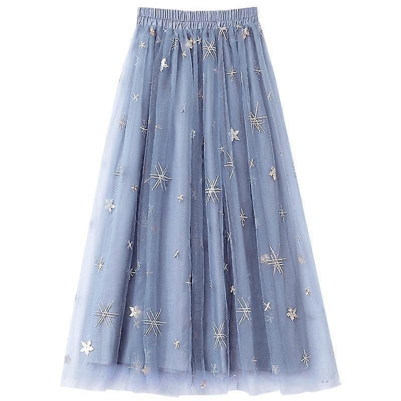 JWL-Flectit Women Glitter Sequined Stars Tulle Skirt Women Sheer Meesh Midi Length Tutu Skirt Ladies Skirts | Fruugo SG
