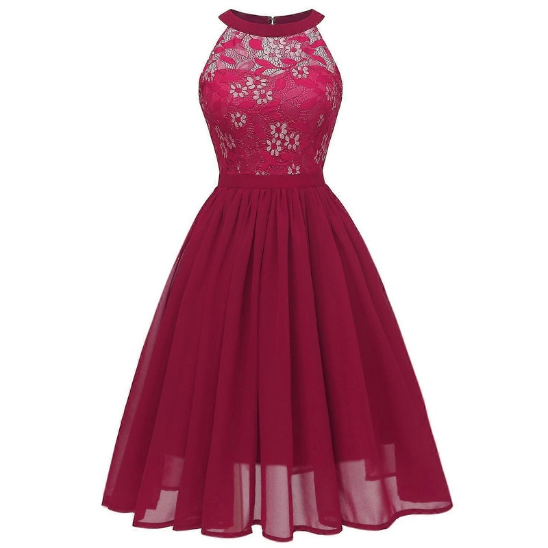 Women’s Elegant Sleeveless Wedding Bridesmaid Dress | Fruugo SG